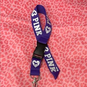 PINK Victoria's Secret Purple Lanyard